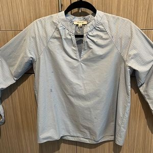 Cute baby blue striped blouse